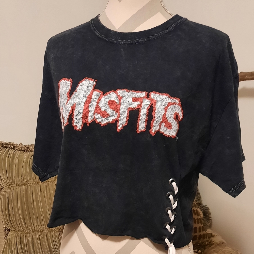Sold Customized Misfits Cropped Tee